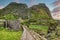 Waterfall Poco do Bacalhau - Azores island of Flores