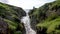 Waterfall at An Port between Ardara and Glencolumbkille in County Donegal - Ireland.