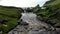 Waterfall at An Port between Ardara and Glencolumbkille in County Donegal - Ireland.