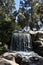 Waterfall in a public park