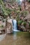 Waterfall in Quebrada del Colorado canyon near Cafayate, Argenti