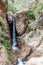 Waterfall in Quebrada del Colorado canyon near Cafayate, Argenti