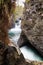 Waterfall in Radal Siete Tazas National Park in Chile