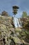 Waterfall Radule in the spring mountains of Corsica