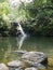 Waterfall in rain forest on Maui, Hawaii