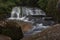 The waterfall on raining season