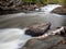 Waterfall And Rapids At Egan Chutes Provincial Park