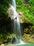 Waterfall Rappeller in Hyrcanian forest , Mazandaran , Iran