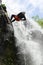 Waterfall Rappelling On Canyoning Adventure