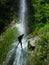 Waterfall Rappelling in Hyrcanian forest , Mazandaran , Iran