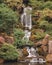 Waterfall and reflection pond in the Portland Japanese Garden