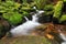 Waterfall in Resov in Moravia, Czech republic