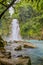 Waterfall on the Rio Celeste, Tenorio Volcano National Park, Cos