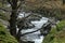 Waterfall on River Duddon between Birk`s Bridge and Seathwaite, Dunnerdale, Lake District, Cumbria