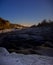 Waterfall on the river Tosno, Leningrad region, Russia