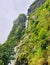 WATERFALL ROAD ON THE WAY CHAME,ANNAPURNA CIRCUIT MANANG