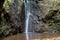 Waterfall among rocks. Madeira Island, Portugal, Europe