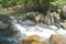 waterfall rocks ,stream water fresh nature background