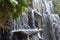 Waterfall on a rocky mountainside