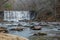 Waterfall at Roswell mill park