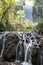 Waterfall of the ruins of the stone monastery in Zaragoza, Spainï¿¼