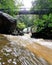 Waterfall rushing water