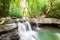 Waterfall at Sa Nang Manora Forest park in Phangnga province