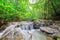 Waterfall at Sa Nang Manora Forest park in Phangnga province