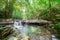 Waterfall at Sa Nang Manora Forest park in Phangnga province