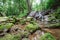 Waterfall at Sa Nang Manora Forest park in Phangnga province