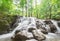 Waterfall at Sa Nang Manora Forest park in Phangnga province