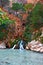 Waterfall at Saklikent Gorge in Turkey