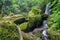 Waterfall scene at Rom Klao Pharadon Waterfalls in rainforest  Thailand