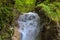 Waterfall in Schleifmuehlenklamm gorge