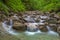 Waterfall in Schleifmuehlenklamm gorge