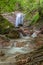 Waterfall in Schleifmuehlenklamm gorge