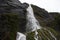 Waterfall in the Senoret Channel, Chile