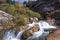 Waterfall in Serrania de Cuenca mountain in Spain