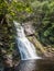 Waterfall shot at water level at Bushkill Falls in Pennsylvania