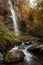 Waterfall with silk effect in the Lanjaron river, Sierra Nevada