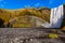 Waterfall Skogafoss in Iceland