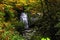 Waterfall in Smoky Mountain National Park in Fall