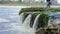 Waterfall during spring floods