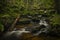 Waterfall of St. Wolfgang near Vyssi Brod town in south Bohemia