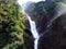 Waterfall Stauber or Wasserfall StÃ¤uber, Brunnibach stream in the Alpine Valley of Maderanertal