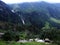 Waterfall Stauber or Wasserfall StÃ¤uber, Brunnibach stream in the Alpine Valley of Maderanertal