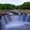 Waterfall and stream in the forest