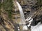 Waterfall on the stream Le Torrent or Le Torrentfall Cascade du Torrent, Les Diablerets - Canton of Vaud, Switzerland / Suisse