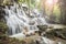 Waterfall stream Tropical forest