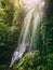 Waterfall with sunshine in Bali